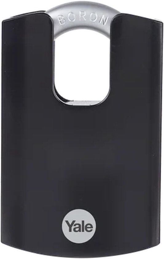 Yale - Stalen Hangslot - Y300B/63/127/1-62 mm - Maximum Protection - Zwart - Boron Beugel - Voor Buiten - Inclusief 3 Sleutels