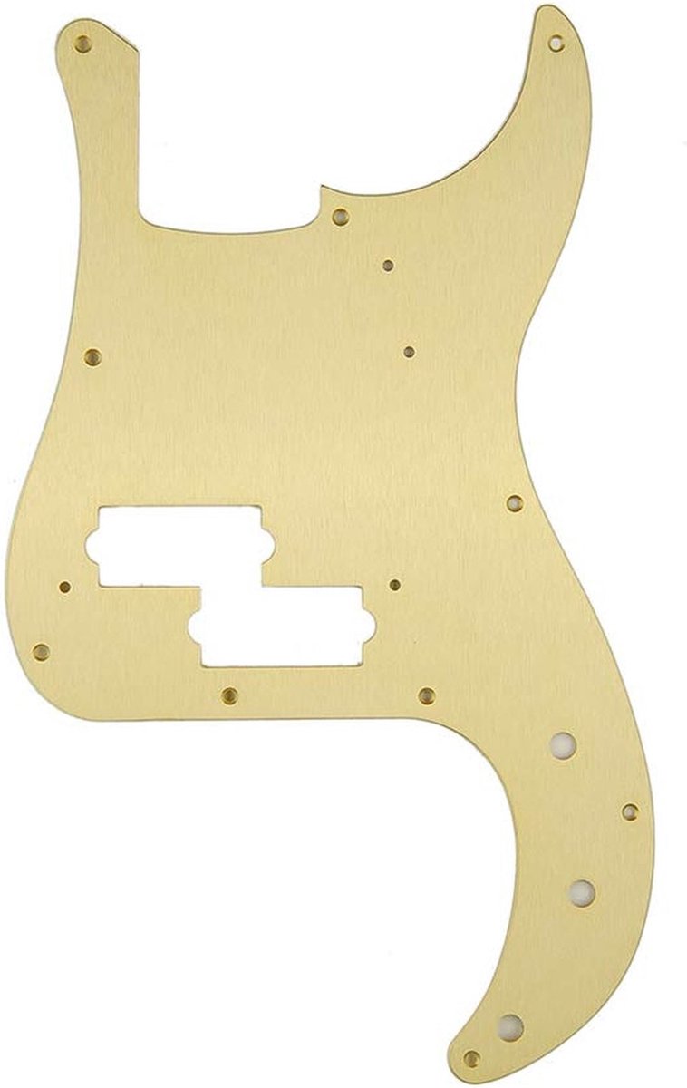 Fender 992020000 pickguard ‘57 Precision Bass®, 10 screw holes, 1-ply, gold anodized