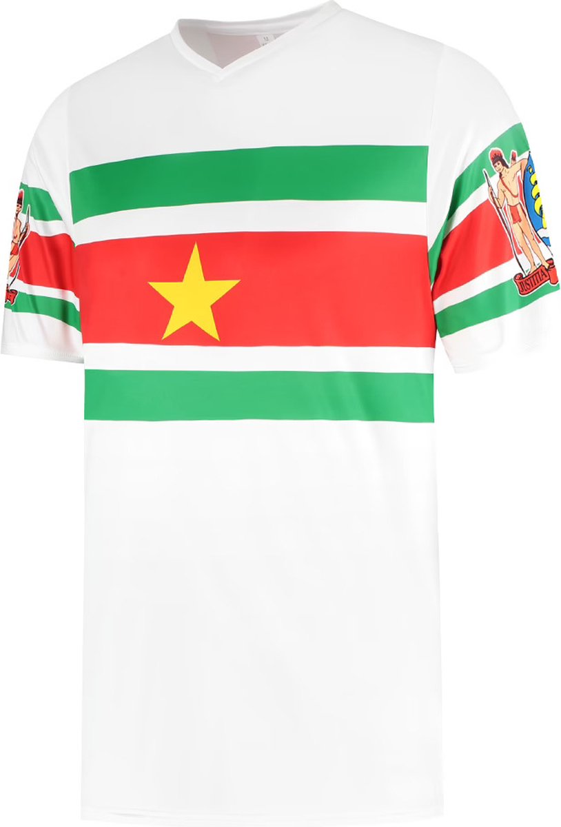 814x1200.jpg Suriname Voetbalshirt - Voetbalshirts Kinderen - Jongens en Meisjes - Sportshirts - Volwassenen - Heren en Dames - Maat 164 - Afbeelding 1