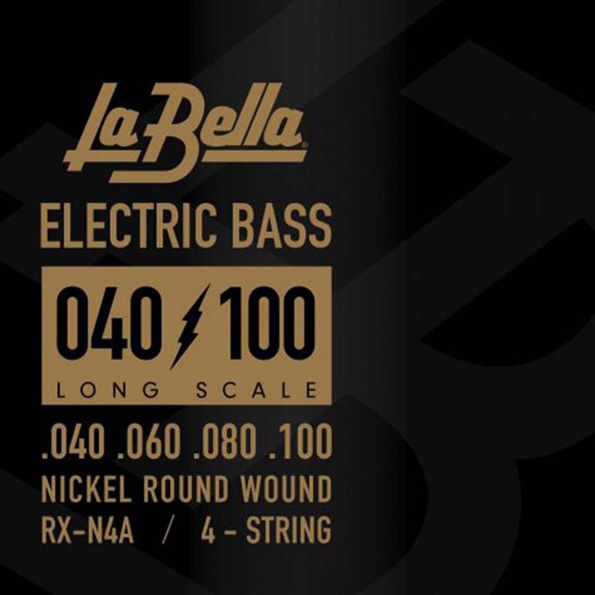 La Bella L-RX-N4A Bassnaren Set Nickel Round Wound (040-100)