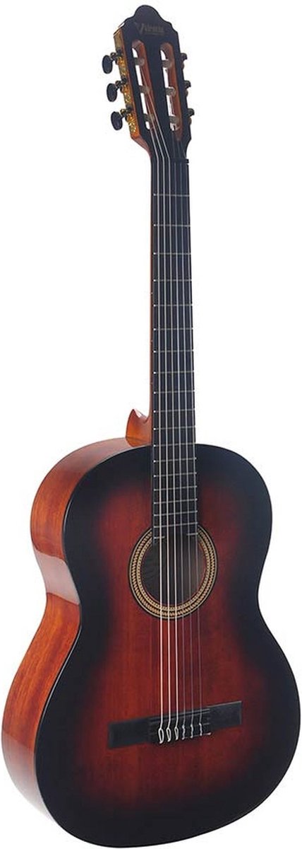 Valencia VC264HCSB klassieke gitaar 4/4, hybride hals, sitka spar & mahonie, hoogglans sunburst finish