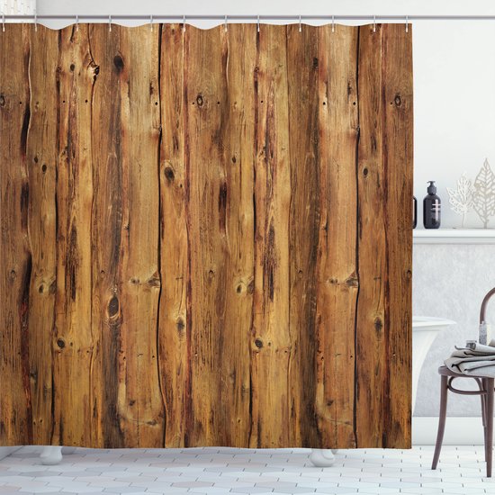 Lush Decor Douchegordijn met ruches, met bloemenpatroon, vintage chique, boerderijstijl-ontwerp, ivoor, 183 x 183 cm