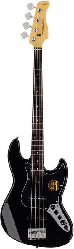 Sire Basses V3+ 4/BK basgitaar, 4-snarig, zwart