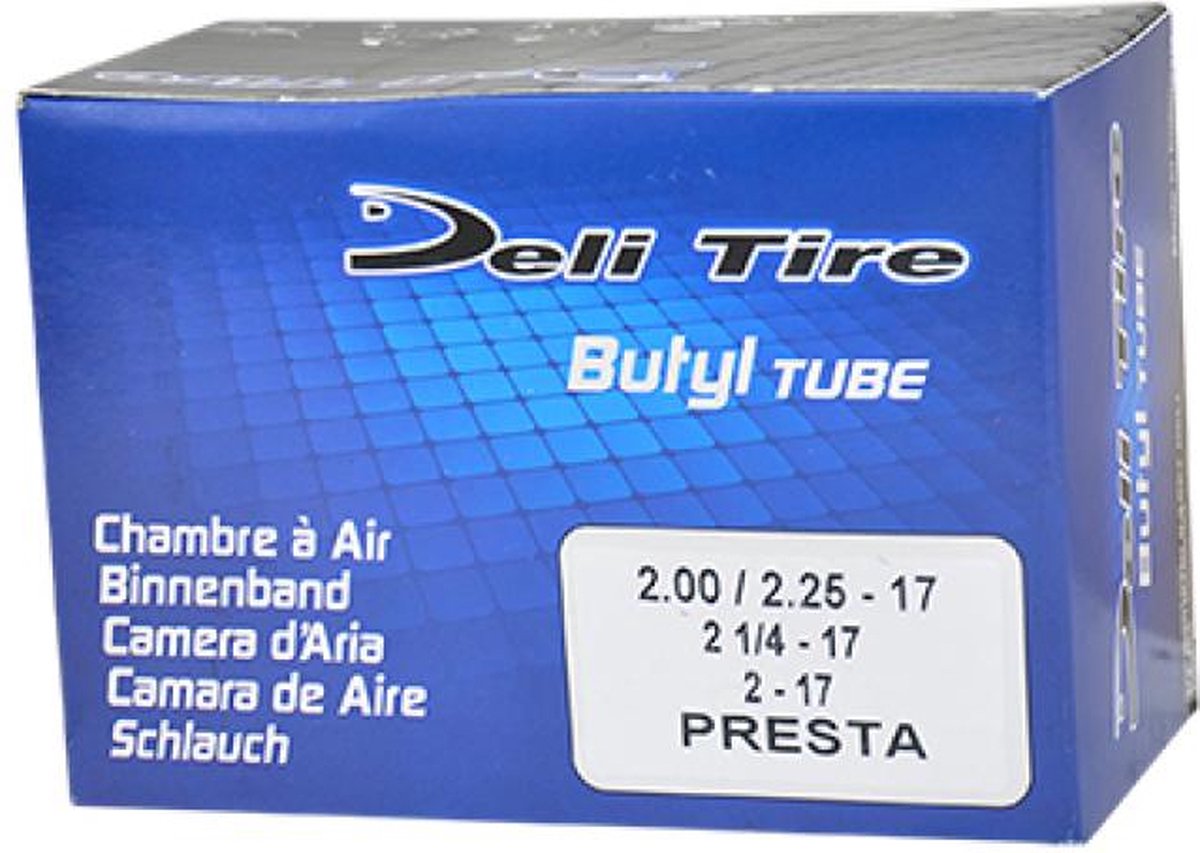 luchtband deli band 2.00-17 2.25-17 2.1/4-17 2-17 presta ventiel voor bromfiets cyclo mob