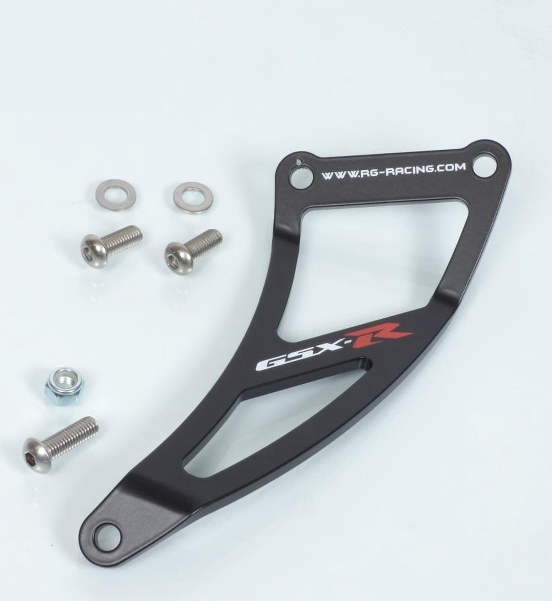 r&g steun voor suzuki 1000 gsxr 2000-2004 eh0040bk / zwart geanodiseerd nieuw