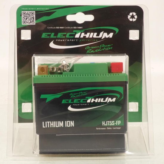 batterij lithium electhium voor scooter keeway 50 agora 2011 tot 2015 ytz5s-bs / hjtz5s-fp / 12,8v 1,6ah nieuw