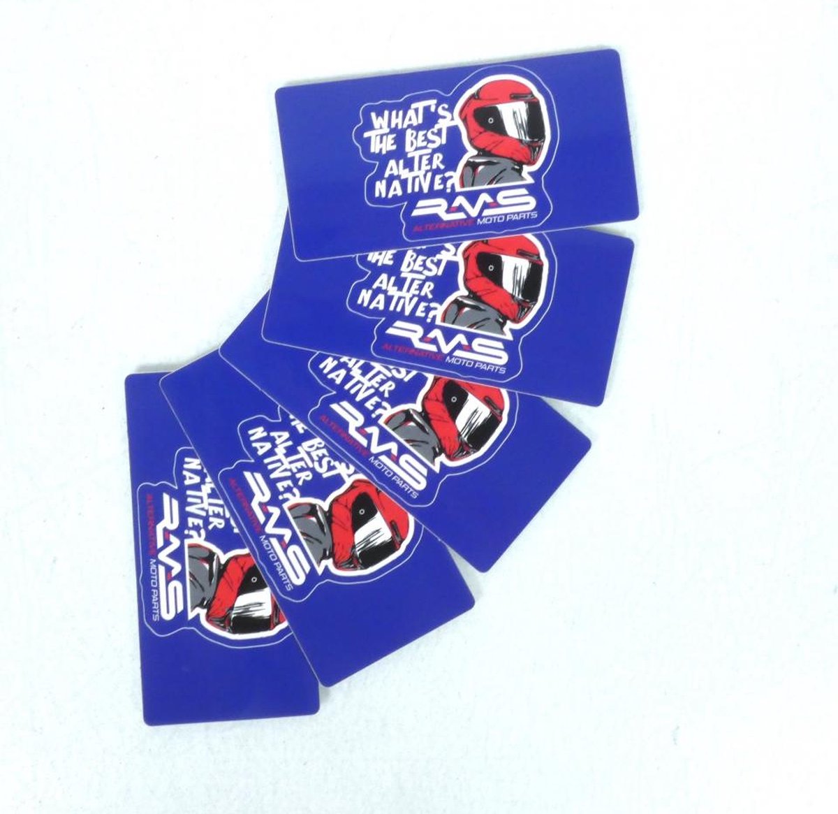 Autocollant stickers RMS pour moto 120x60mm Neuf
