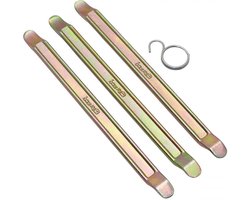 set van 3 buzzetti 240mm professionele bandenlichters voor motoren scooters quad bikes