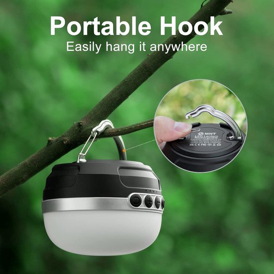 Eurotrail - Glossy Campinglamp Oplaadbaar - American Base