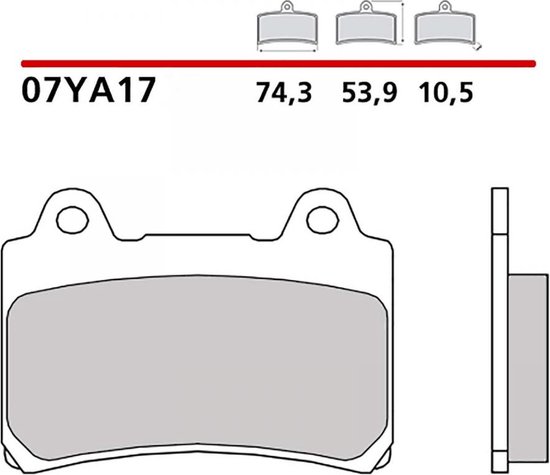 Plaquettes De Frein Brembo Pour Yamaha YZ 125 (1985-1988) – Avant – Neuves Sous Emballage