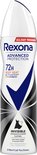 Witte Rexona deodorant bus, 'Advanced Protection', 72H, Body Heat Activated, Invisible on Black & White Clothes.