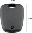 Afmetingen van zwarte autosleutel behuizing: 36MM breed en 45MM hoog.