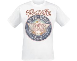 Aerosmith Aero Force One Seal Heren T-shirt - wit - XXL