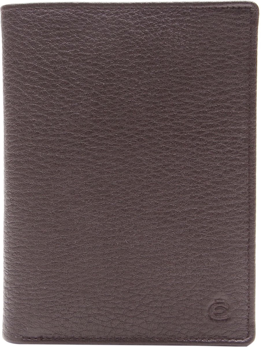 Esquire Leren Identiteitskaarthoesje Deer Passport Case Brown Donkerbruin