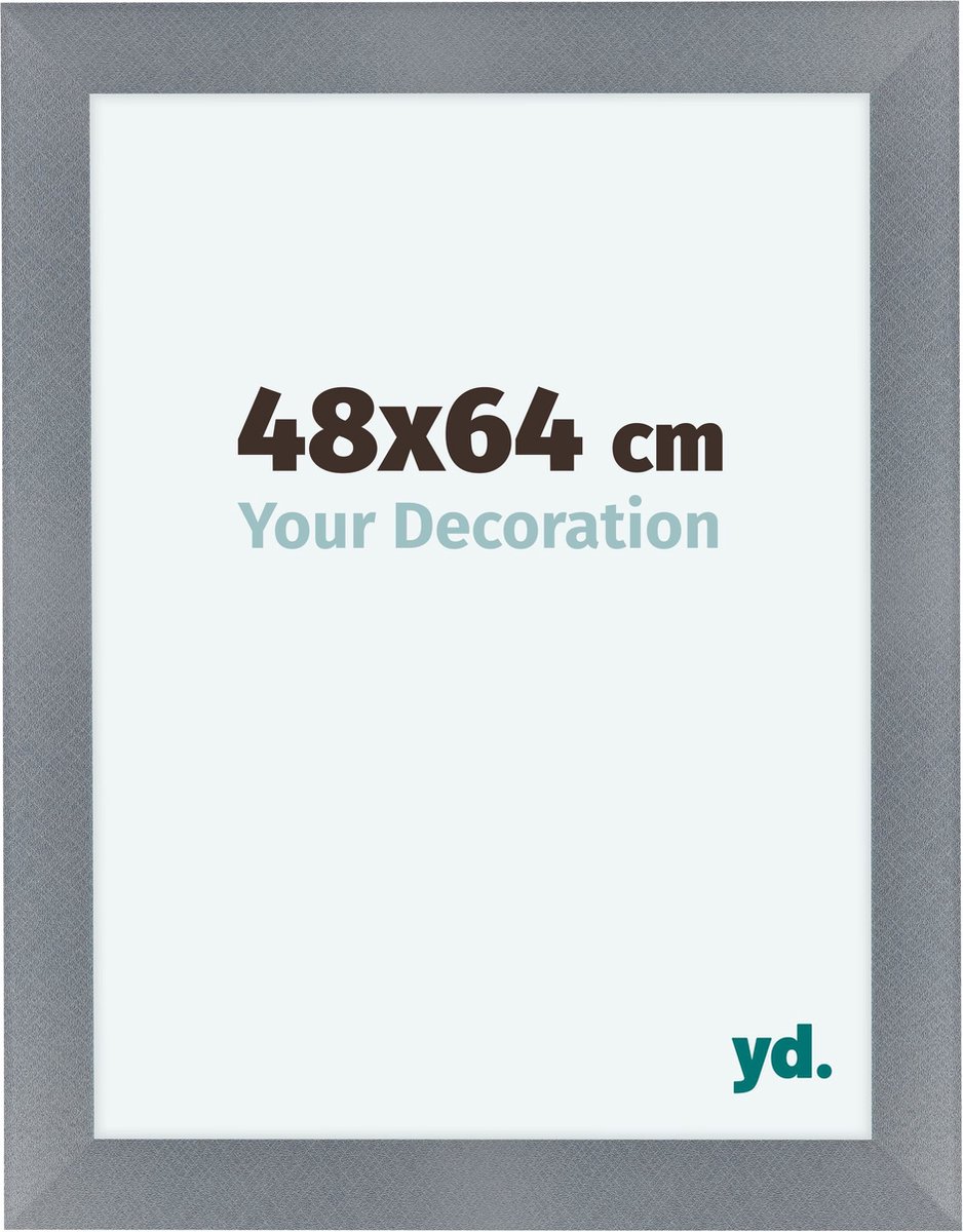 yd. Your Decoration - Fotolijst 48x64 cm - MDF - Aluminium Geborsteld - Como
