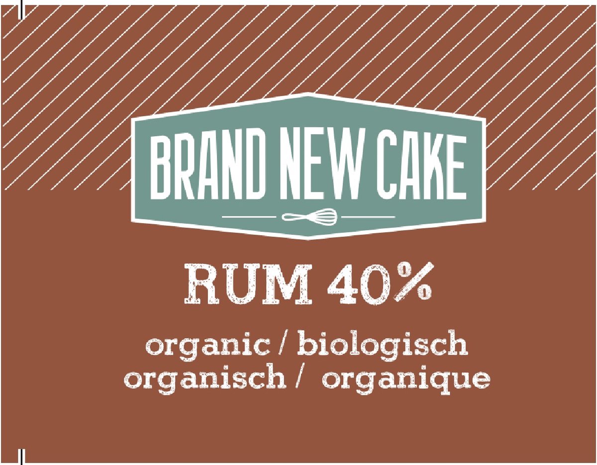 BrandNewCake Rum 40% 60ml Bio (speciaal voor patisserie)