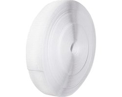 25 m Velcro fastener double-sided strong grip - curtains carpets fabrics sewing - 20 mm hooks white reistafel voor kinderen