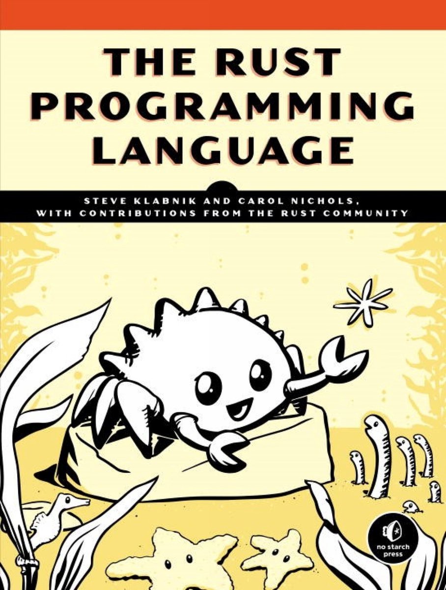 Omslag van The Rust Programming Language