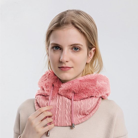 Bonnet Cache-Oreilles Avec Écharpe Intégrée Pour Adultes - Polaire Italienne Épaisse - Unisexe Taille Unique - Pour Ski, Vélo, Hiver