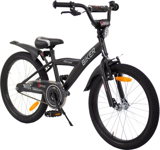 2Cycle Biker kinderfiets 20 inch (6 tot 8 jaar) voor jongens zwart — afbeelding 3
