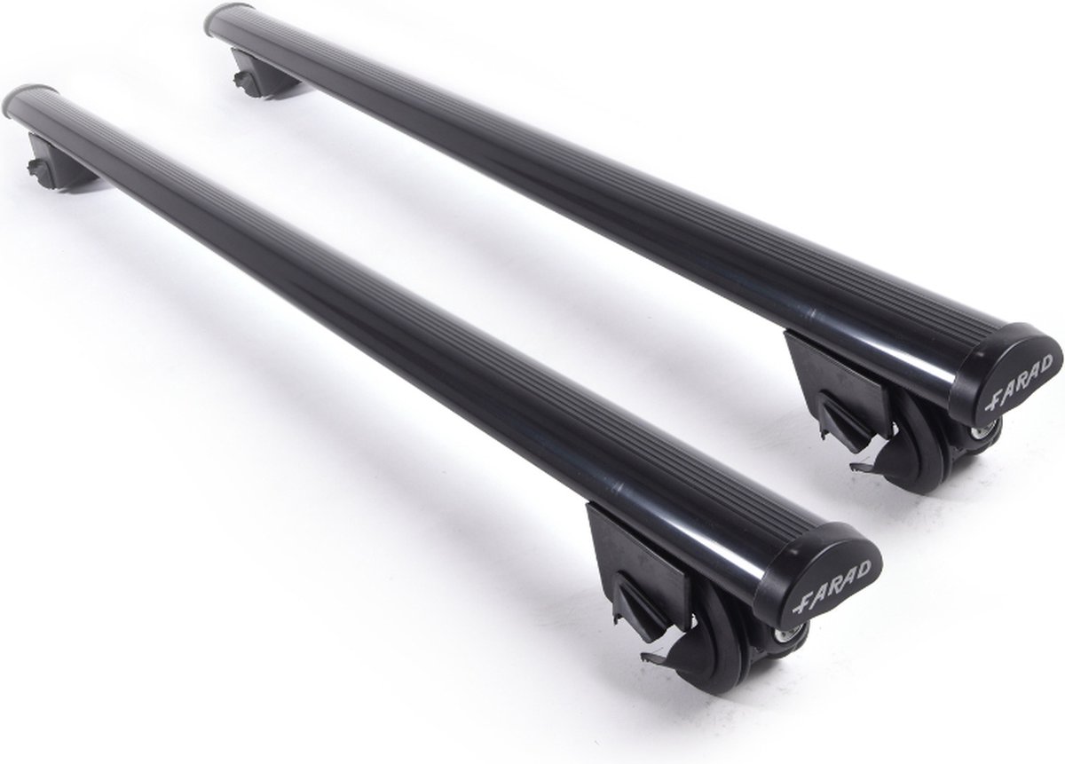 Dakdragers geschikt voor Kia EV9 vanaf 2023 open dakrailing - Staal breed - 75kg Laadvermogen - Merk Farad