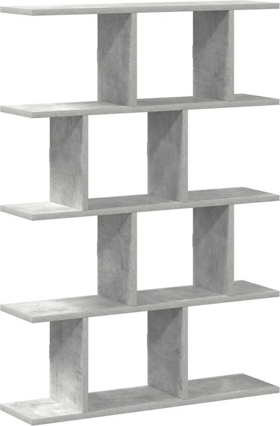vidaXL Wandschap 75x16x55 cm bewerkt hout betongrijs