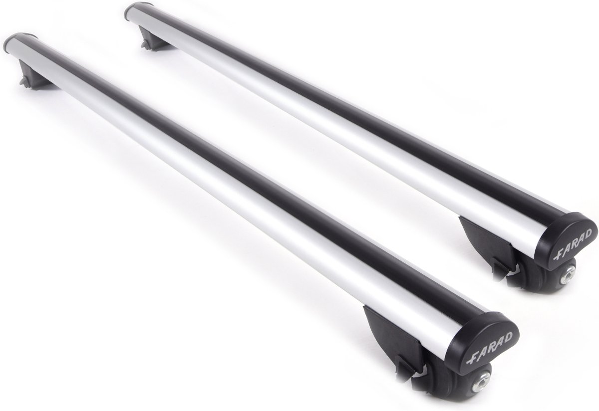 Dakdragers geschikt voor Hyundai Santa Fe vanaf 2024 open dakrailing - Aluminium - Hoog laadvermogen 100kg - Merk Farad