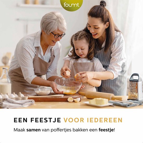 Ocina Poffertjespan Set 19 Poffertjes - Poffertjesmaker Inductie - Poffertjesplaat - Incl. Doseerfles - 6 Vorkjes en Hitte Bestendige Wanten - Gietijzeren Pan - Gratis receptenboek