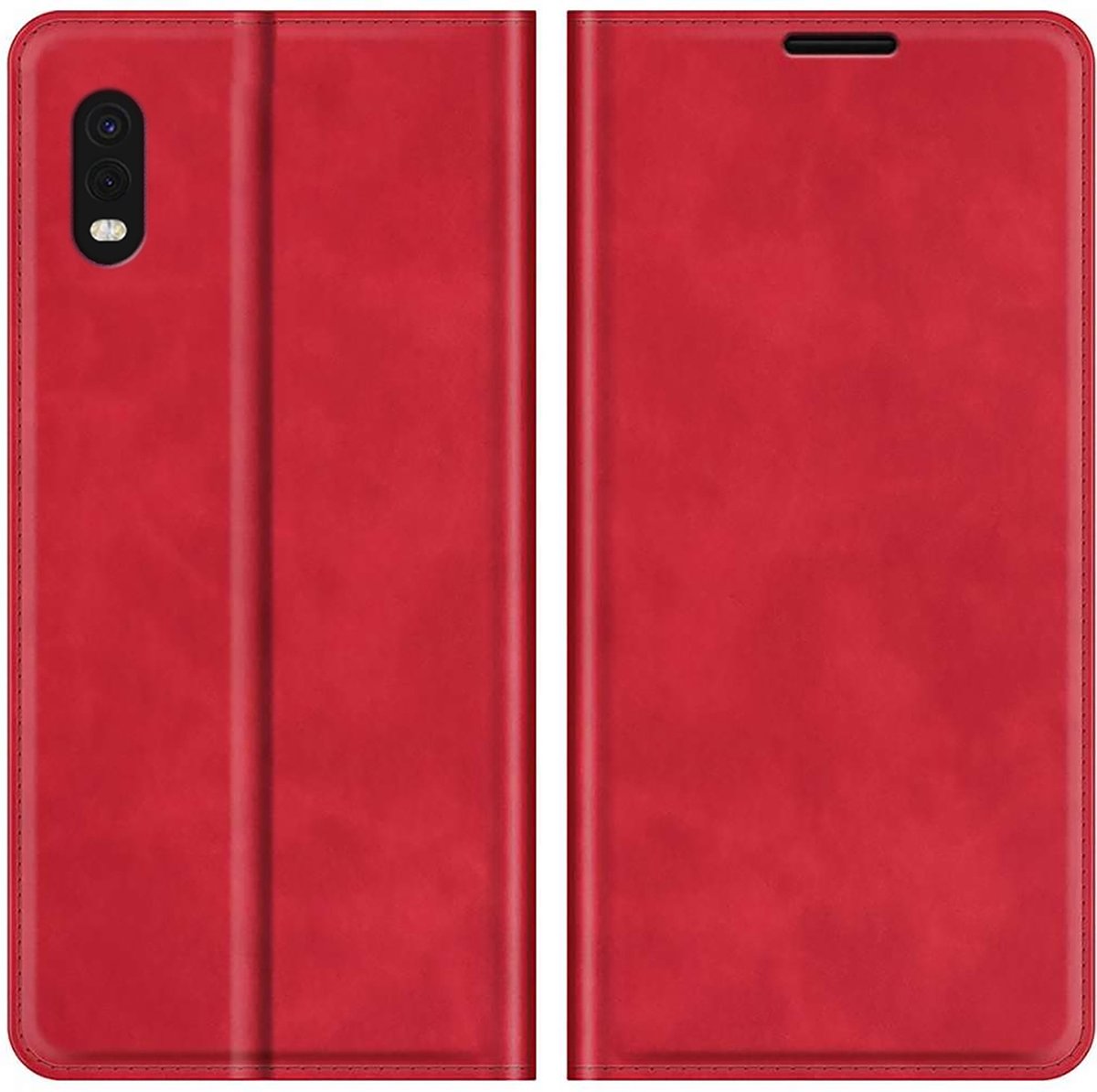 Cazy hoesje geschikt voor Samsung Galaxy Xcover Pro - Hoesje met Pasjeshouder - Luxe Book Case - Rood