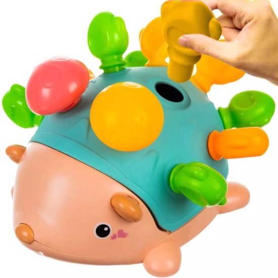 Educatief Speelgoed Puzzel - Egeltje - Kleuren Herkennen - Leerzaam Speelgoed voor Baby's en Peuters - Kleuren Matchen - Interactief Peuterspeelgoed - Sensorisch Speelgoed - Montessori van Educa — afbeelding 2