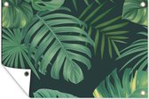 Muurdecoratie Jungle - Patronen - Tropische planten - Jongens - Meisjes - Kinderen - 180x120 cm - Tuinposter - Tuindoek - Buitenposter