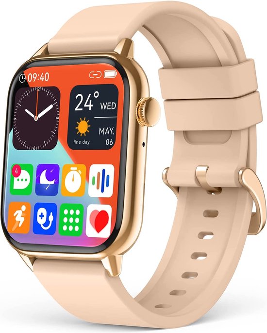 SAMTECH Smartwatch - Heren & Dames – horloge – met HD Touchscreen -  Stappenteller,... | bol.com