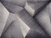 Fotobehangkoning - Behang - Vliesbehang - Fotobehang - Abstract Betonblokken 3D - 400 x 309 cm