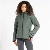 Dare B, Striking Everyday Waterdicht Dames Skijack, Duck Green, Maat 34