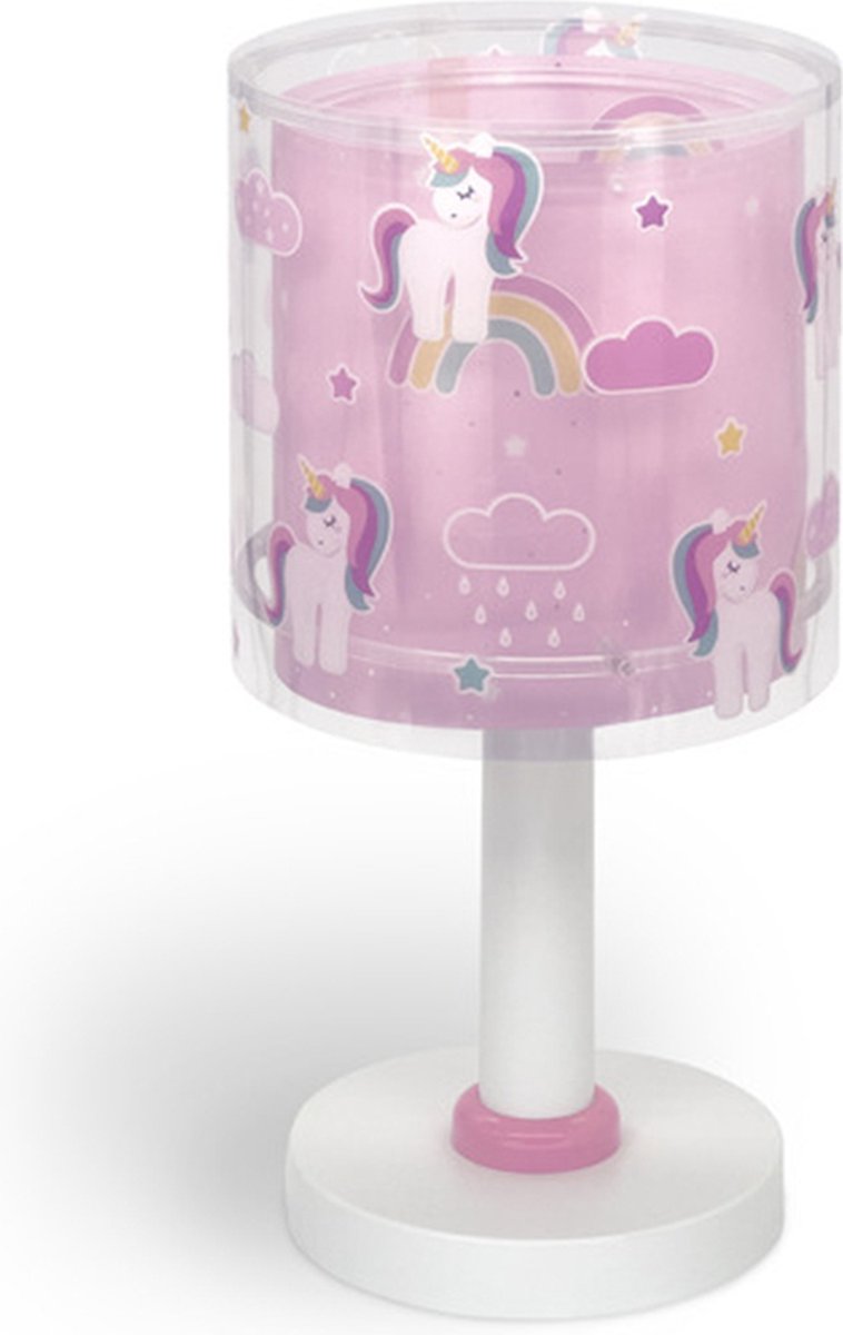 Dalber Unicorn - Kinderkamer tafellamp - Roze