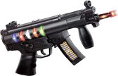 Pistolet jouet MP5K Future Gun - lumière LED - son de tir - effet de vibration - 32CM - batterie incluse