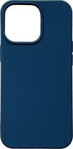 Casemania Hoesje Geschikt voor Apple iPhone 13 Pro Donker Blauw - Extra Stevig Siliconen Back Cover