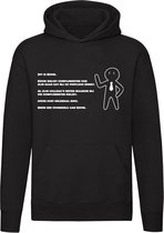 Grappige hoodie voor wie helemaal niks doet | complimenten | foutloos | werk | collega | baas | grappig | Unisex | Trui | Sweater | Capuchon | Zwart
