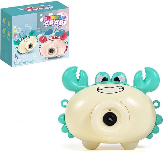Krabby de bubbelkrab - speelgoed - blaast bellen - inclusief vloeistof - met leuk koordje