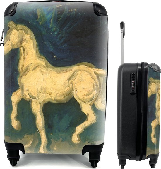 MuchoWow® Koffer - Agostina Segatori In Het Café: Le Tambourin Vincent Van Gogh Past Binnen 55x40x20 Cm En 55x35x25 Cm Handbagage Trolley Fotokoffer Cabin Size Print