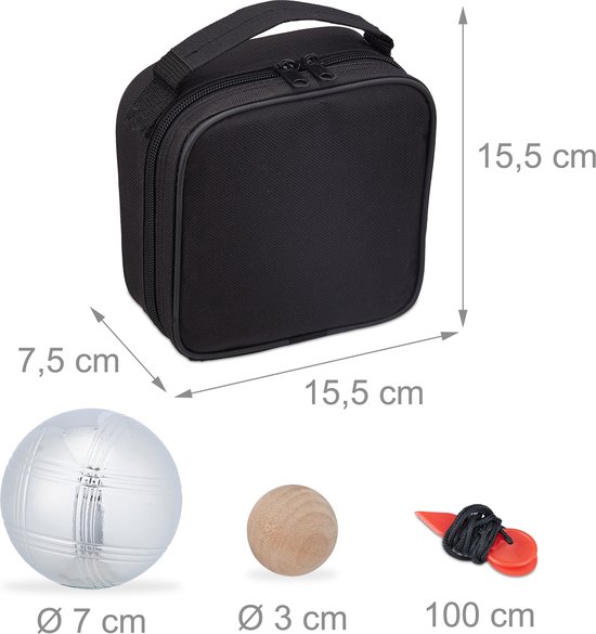 Kit Complet De Boules De Pétanque En Acier Avec Sacoche, Cochonnet Et Accessoires - Neuf