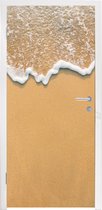 Deursticker Strand - Zomer - Zee - 95x235 cm - Deurposter