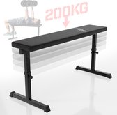 GoodVibes - Multifunctionele in Hoogte Verstelbare Fitness Halterbank - Home Gym - Voor verschillende Oefeningen en Training - Zwart