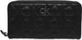 Calvin Klein - Re-lock quilt large z/a portemonnee - dames - black