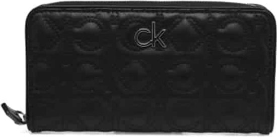 Calvin Klein - Re-lock quilt large portefeuille z/a - femme - noir