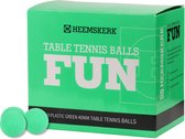 Heemskerk Fun Balles de tennis de table en plastique par 100 pièces - Vert