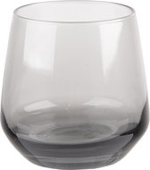 Clayre & Eef Waterglas 310 ml Grijs Glas Drinkbeker