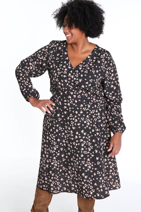 Baynetin Lange strandjurk voor vrouwen, losse zomerpareo, maxi-strandjurk, boho-kimono, lange strandcardigan, strandkledij, open front, bloemen, cover-up, eenheidsmaat, zwart, One size
