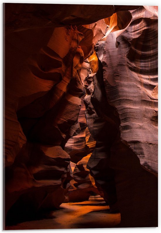 WallClassics - Acrylglas - Antelope Canyon - Arizona - 40x60 cm Foto op Acrylglas (Met Ophangsysteem)