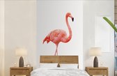 Behang kinderkamer - Fotobehang Flamingo - Roze - Vogel - Meisjes - Jongens - Kind - Breedte 120 cm x hoogte 240 cm - Kinderbehang